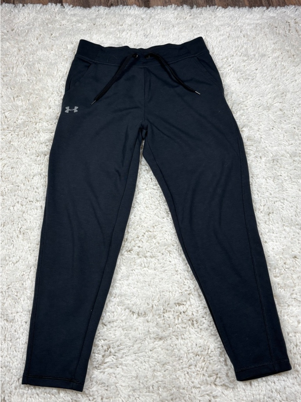 Under Armour Women’s HeatGear Jogger Pants Small Black Loose Fit